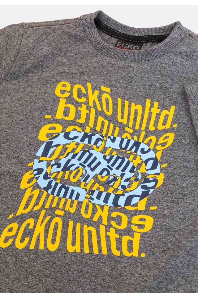 Camiseta-Ecko-Juvenil-Rudolf-Cinza-Mescla-Escuro