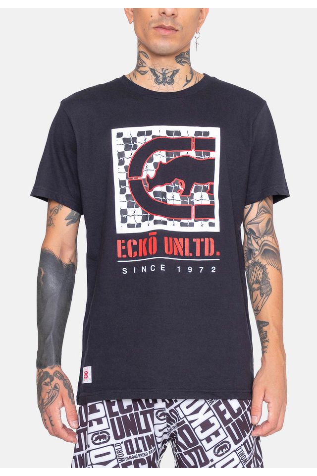 Camiseta-Ecko-Punk-Preta