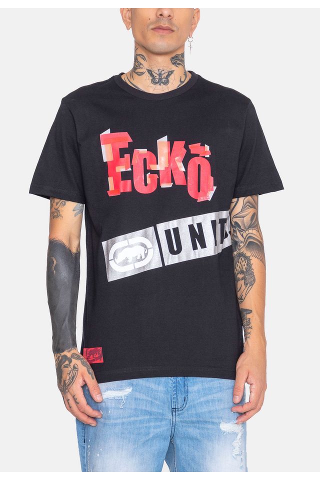 Camiseta-Ecko-Carbona-Preta