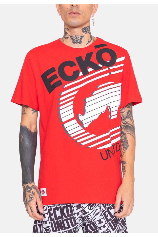 Camiseta-Ecko-Snow-Vermelha