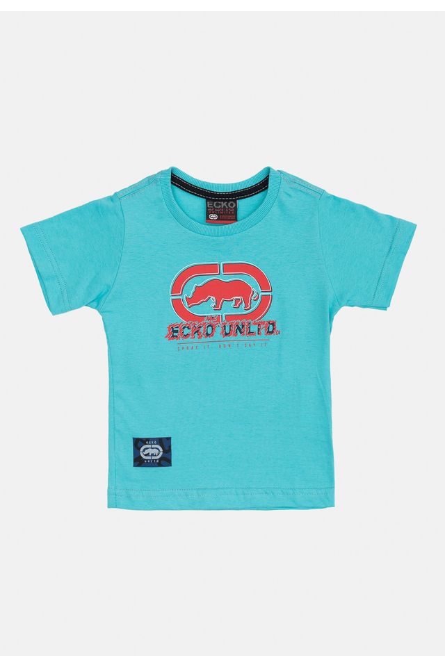 Camiseta Ecko Infantil Bubble Azul Claro StanceBr