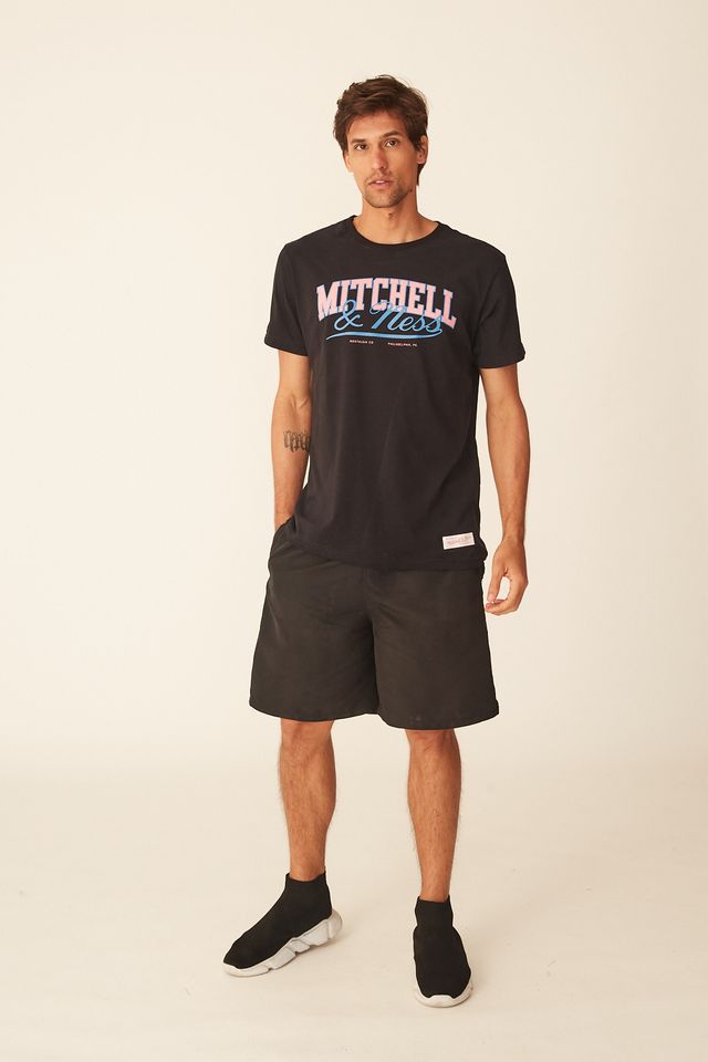 Camiseta Mitchell & Ness Básica Estampada NFL Philadelphia Eagles Preta -  Urbane