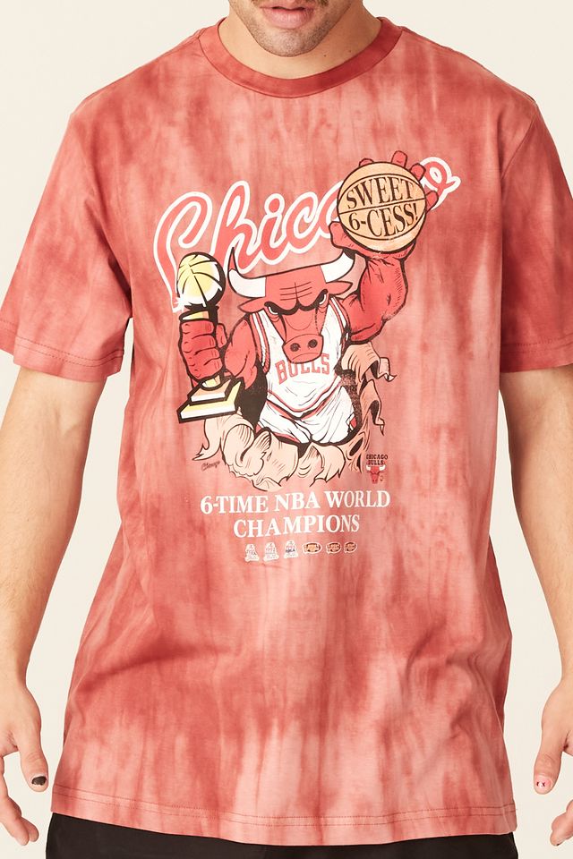 mitchell & ness tie dyed chicago bulls finals t shirt