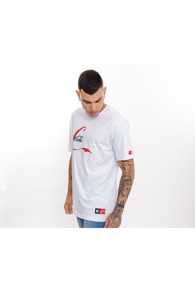 Camiseta Starter Collab Coca Cola Moment Branca - ecko