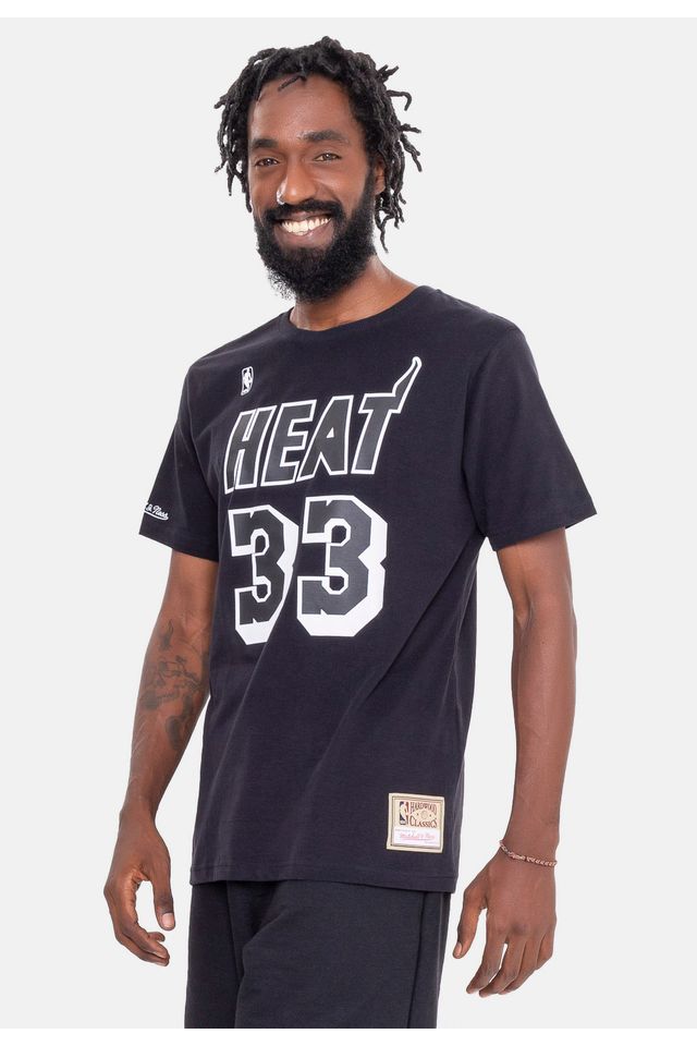 Camiseta Mitchell & Ness Name And Number Miami Heat Alonzo