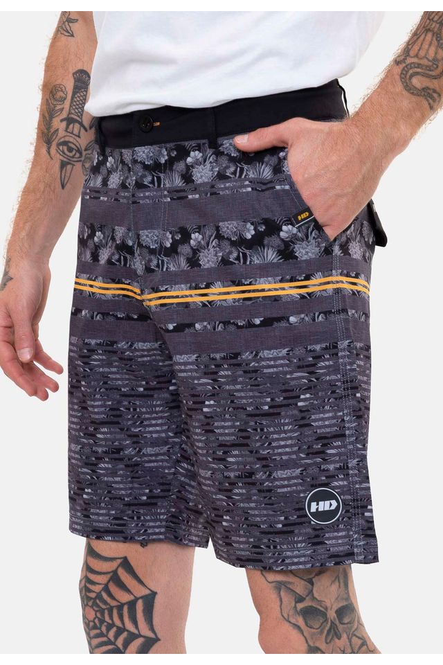 Boardshort-HD-Hibrido-Preto