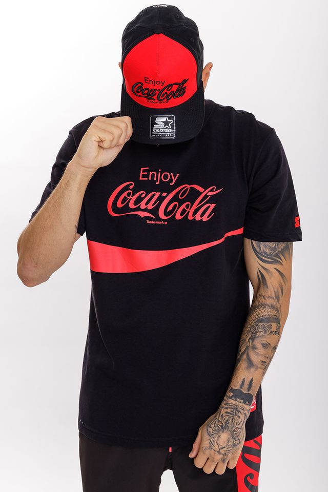Bone-Starter-Aba-Curva-Snapback-Collab-Coca-Cola-Classic-Preto Bone-Starter-Aba-Curva-Snapback-Collab-Coca-Cola-Classic-Preto