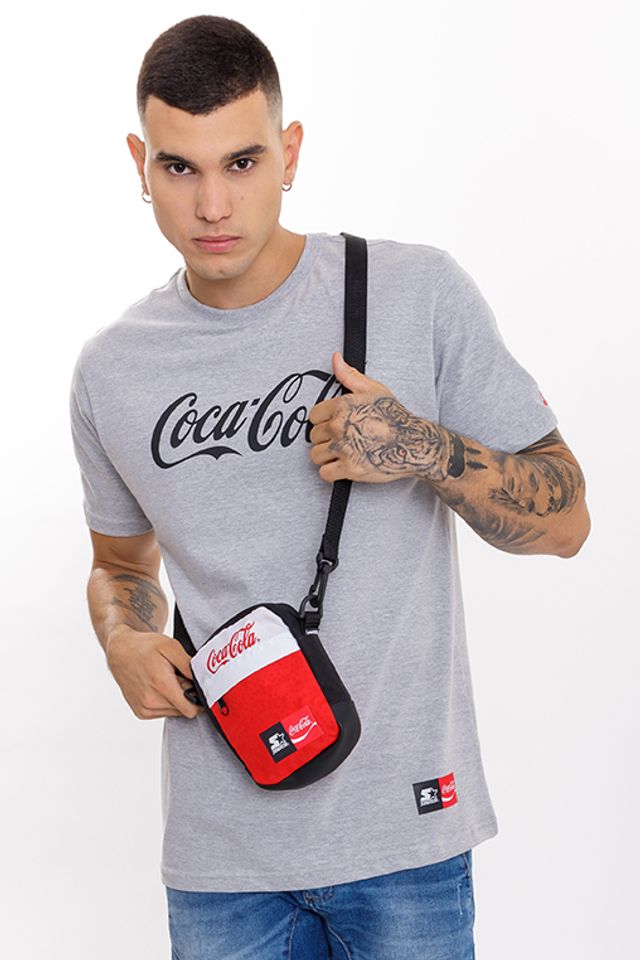 Bolsa Starter Shoulder Bag Collab Coca Cola Splash Vermelha Com
