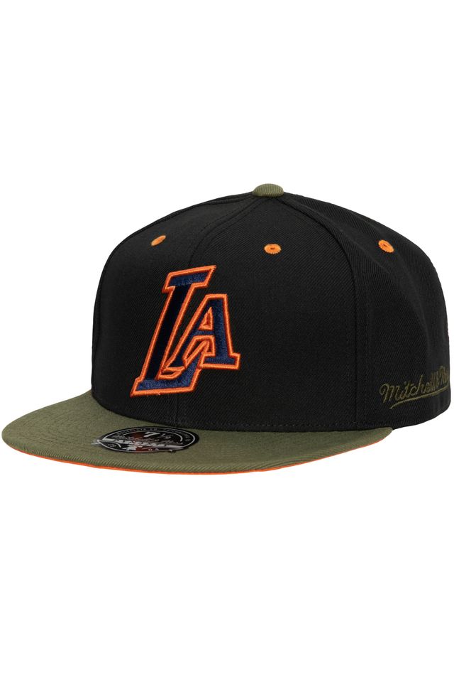 Bone-Mitchell---Ness-NBA-Fitted-HWC-Los-Angeles-Lakers-Preto