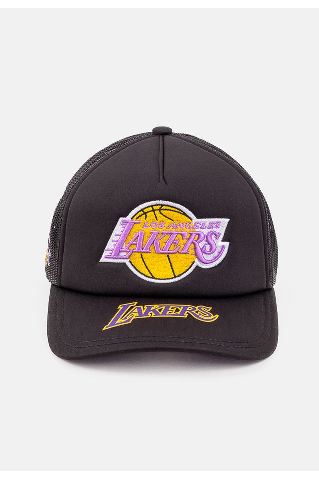 Bone-Mitchell---Ness-NBA-Trucker-HWC-Los-Angeles-Lakers-Preto