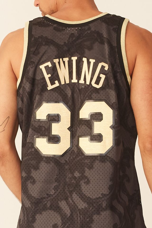 Patrick Ewing New York Knicks 1991-92 Black Gold Swingman Jersey