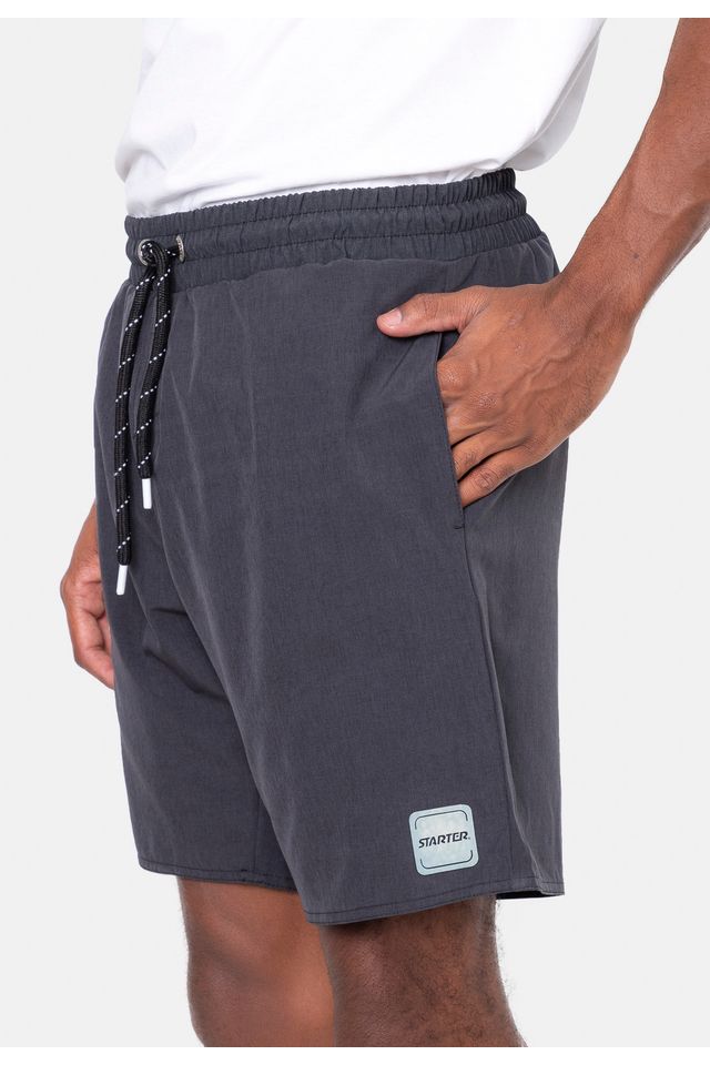 Shorts-Starter-Sintetico-com-Elastico-Preto-Mescla