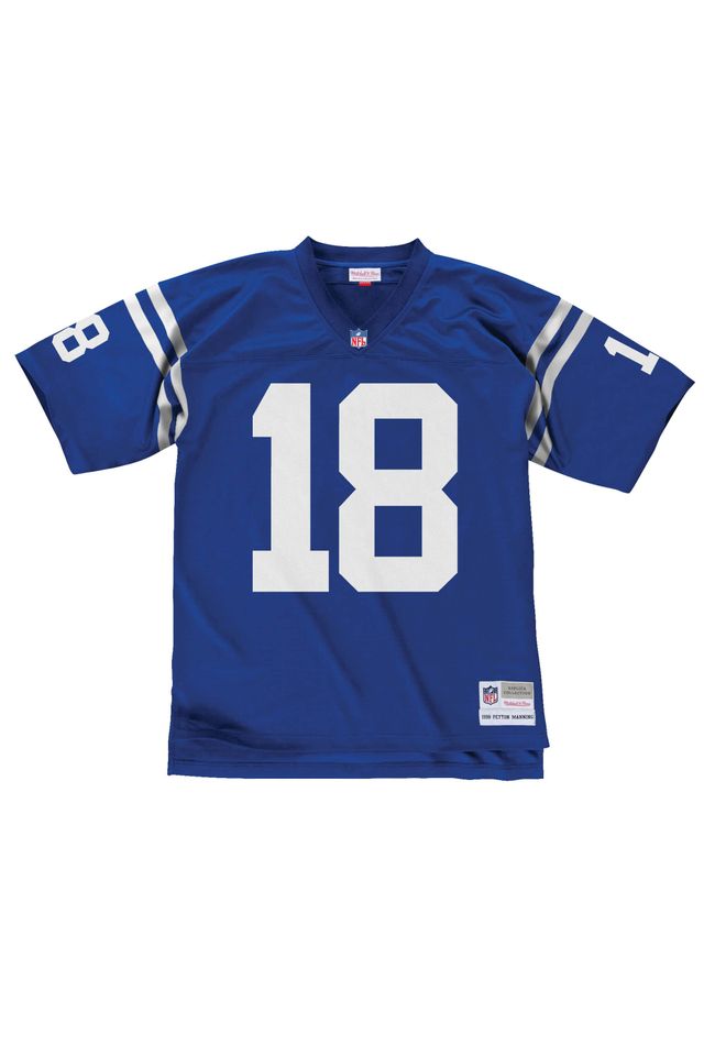 Youth Mitchell & Ness Peyton Manning White/Royal Indianapolis Colts Split  Legacy Jersey