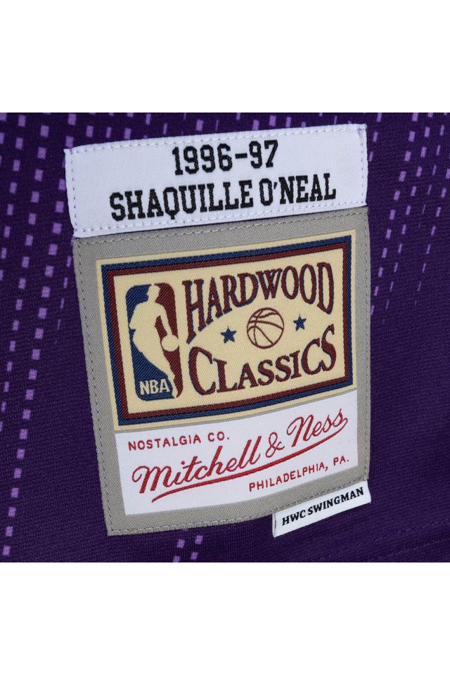 Mitchell & Ness Shaquille O'Neal Purple Los Angeles Lakers Hardwood Classics 1996/97 Lunar New Year