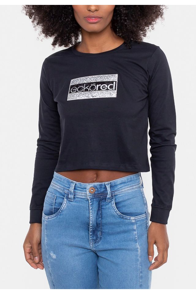 Cropped-Ecko-Feminina-Manga-Longa-Preta