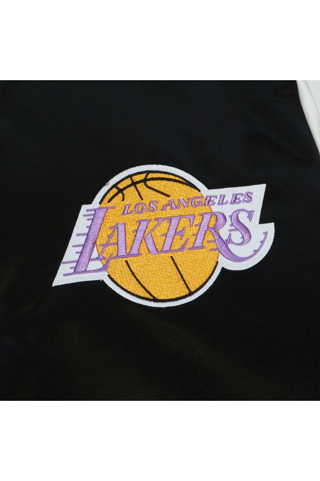 Jaqueta-Mitchell---Ness-NBA-Team-Origins-Varsity-Satin-Jacket-Los-Angeles-Lakers-Preta