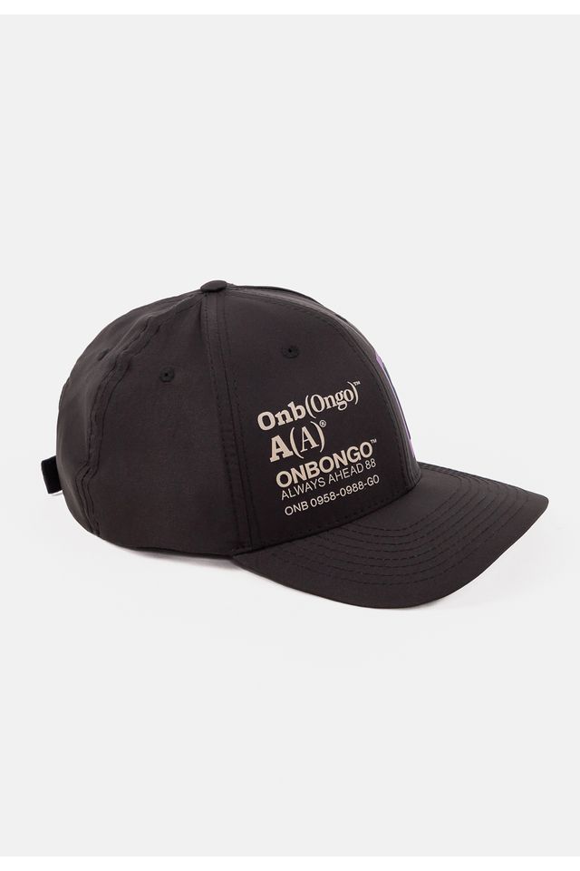 Bone-Onbongo-Snapback-Aba-Curva-Preto