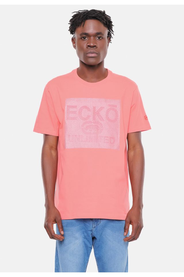 Camiseta Ecko Estampada Rosa ecko