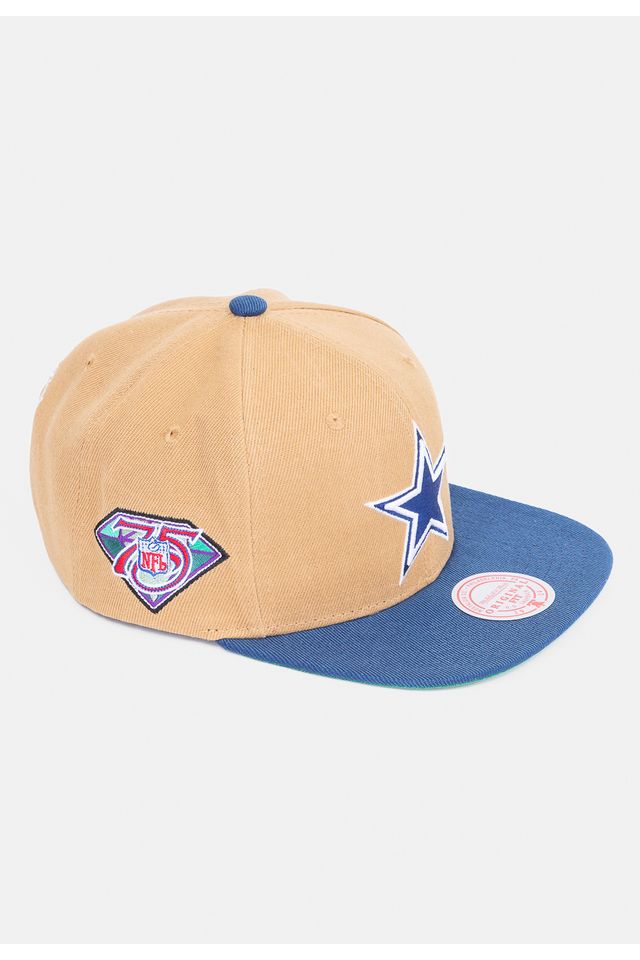 Bone-Mitchell---Ness-NFL-All-Work-Snapback-Dallas-Cowboys-Bege