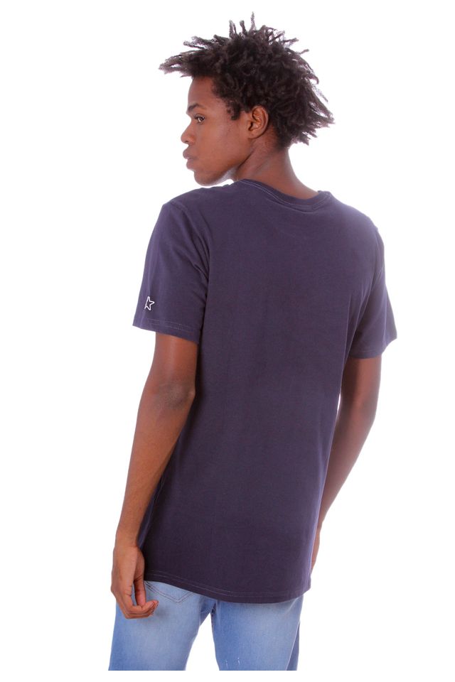 Camiseta-Starter-Estampada-Collab-Sneakersbr-Azul-Marinho