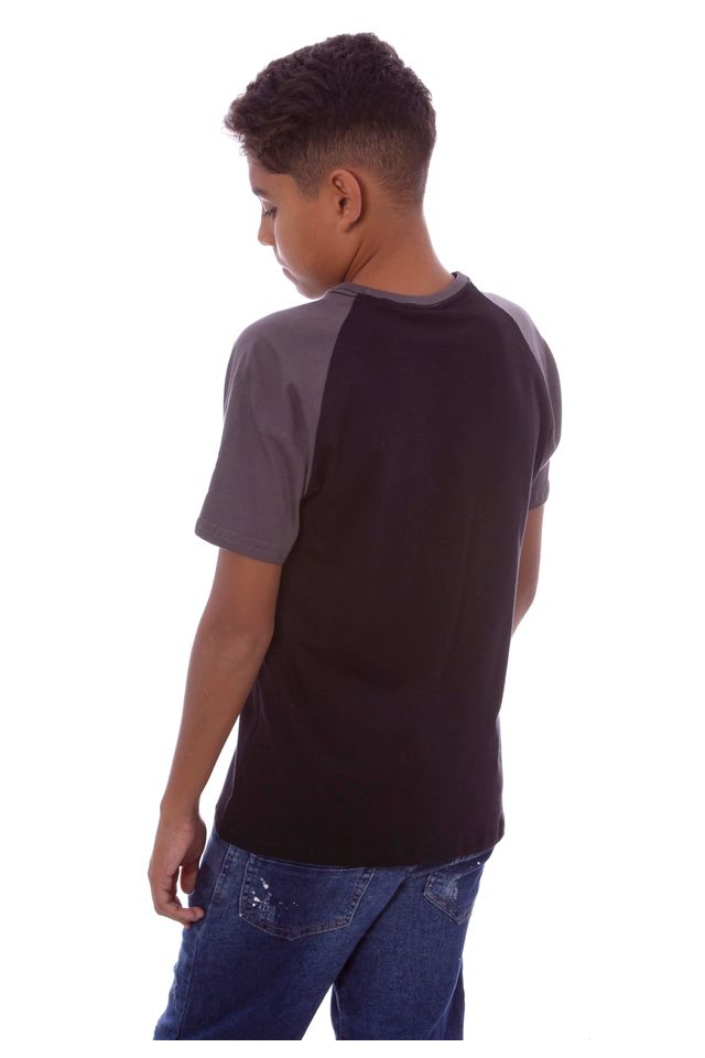 Camiseta-HD-Juvenil-Raglan-Estampada-Minimal-Preta