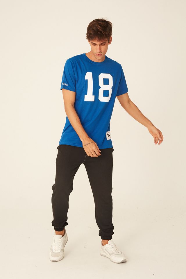 Camiseta-Mitchell---Ness-NFL-Estampada-Indianapolis-Colts-Peyton-Manning-Azul