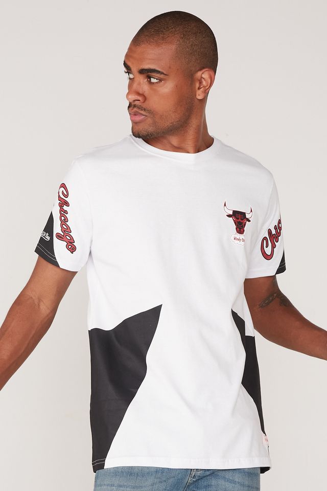Camiseta-Mitchell---Ness-Estampada-Chicago-Bulls-Branca