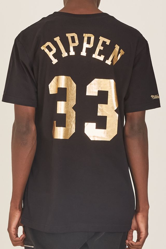 Camiseta-Mitchell---Ness-Estampada-Chicago-Bulls-Scottie-Pippen-Preta