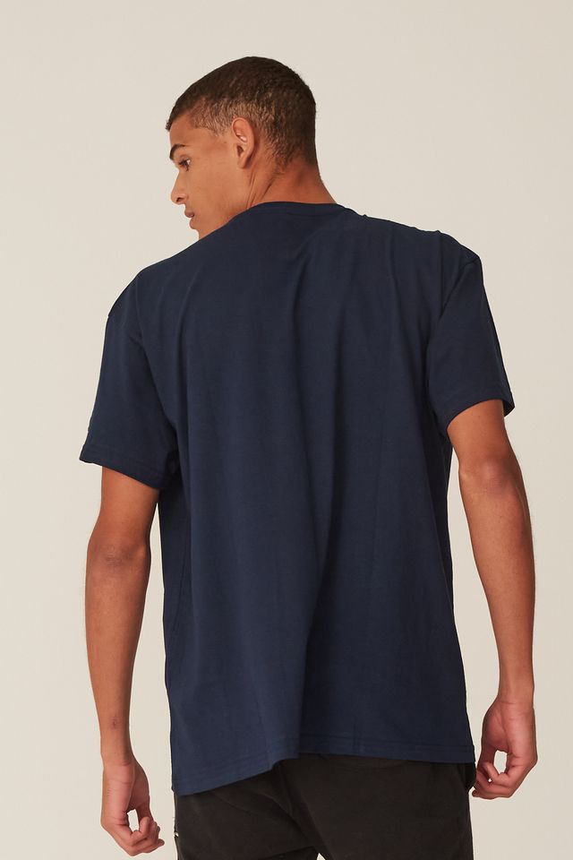 Camiseta-Starter-Plus-Size-Estampada-Azul-Marinho