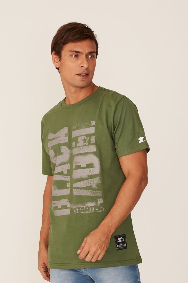 Camiseta-Starter-Estampada-Verde-Militar