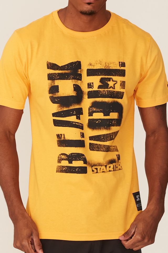 Camiseta-Starter-Estampada-Amarela