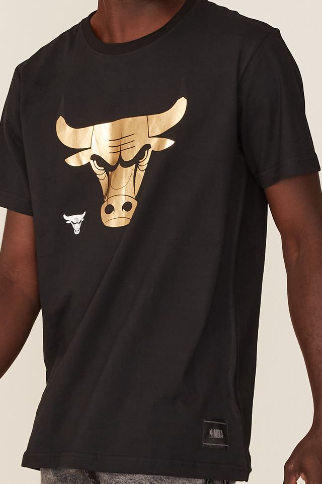 Camiseta-NBA-Especial-Chicago-Bulls-Casual-Preta