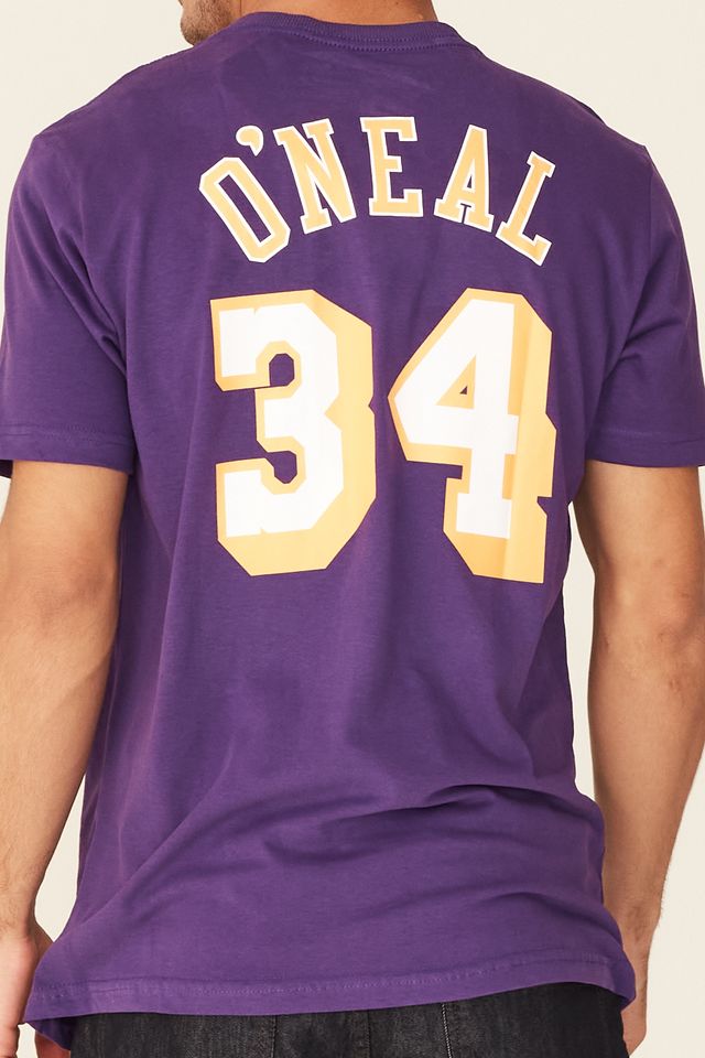 Camiseta Mitchell & Ness Hombre Los Angeles Lakers Morada