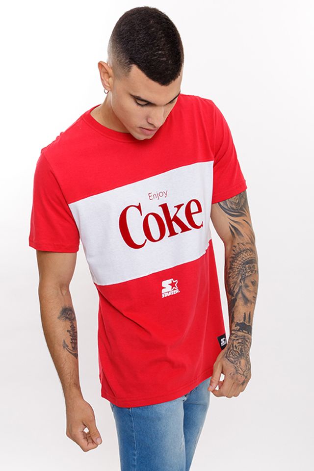 Camiseta-Starter-Especial-Collab-Coca-Cola-Cut-Coke-Vermelha