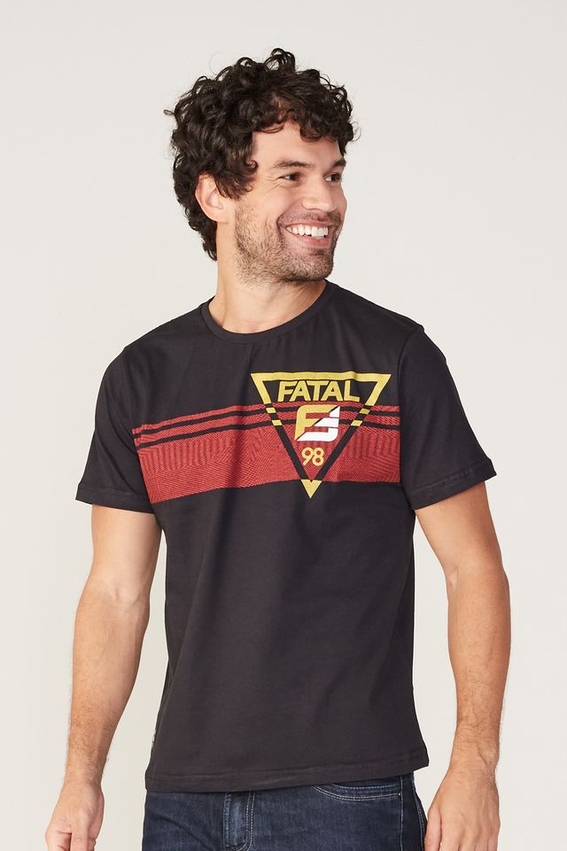 Camiseta-Fatal-Estampada-Preta