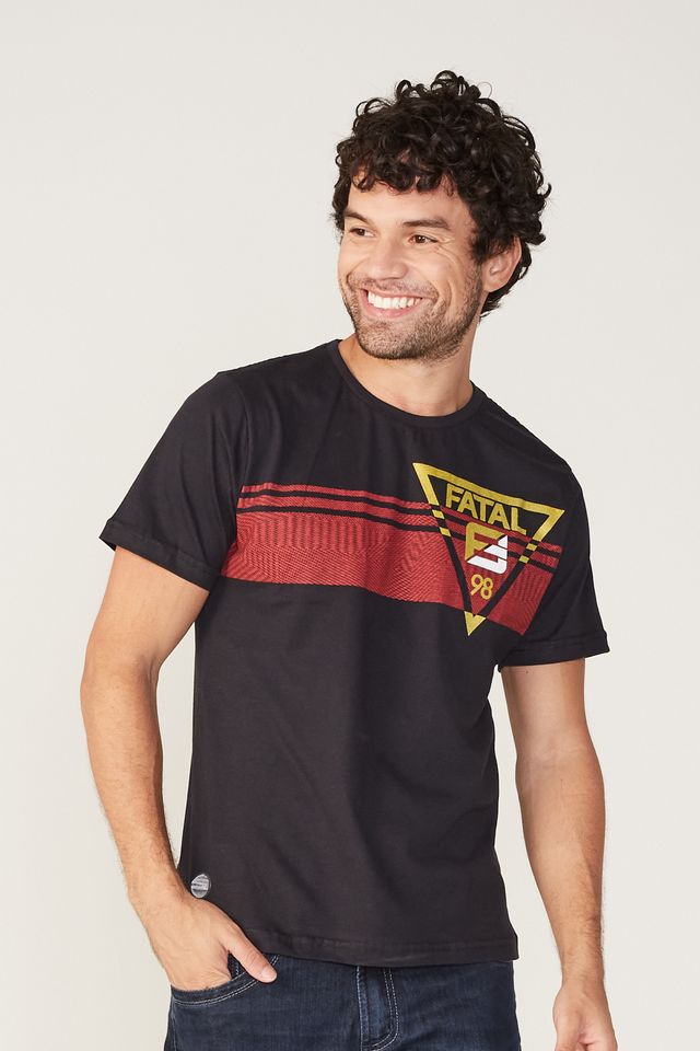 Camiseta-Fatal-Estampada-Preta