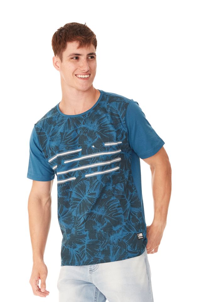 Camiseta-Fatal-Foliage-Azul