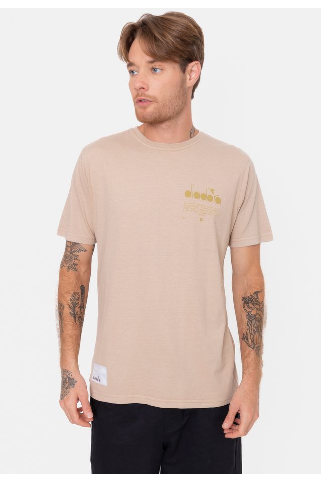 Camiseta Diadora Manifesto Bege Urbane