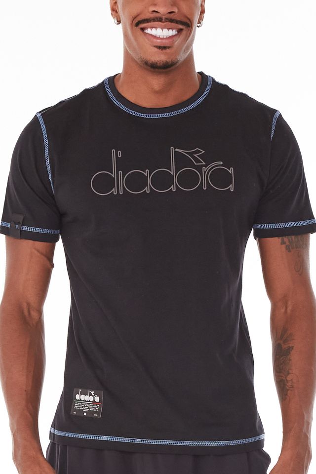 Camiseta-Diadora-Braide-Logo-Preta