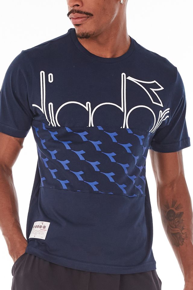 Camiseta-Diadora-Snip-Azul-Marinho