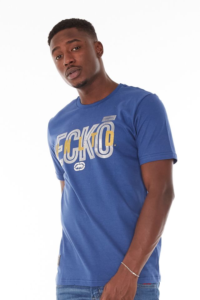 Camiseta-Ecko-Silver-Logo-Azul
