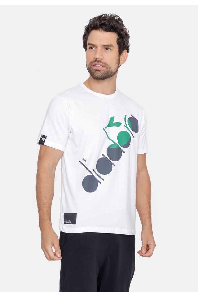 Camiseta-Diadora-Sportswear-Logo-Branca