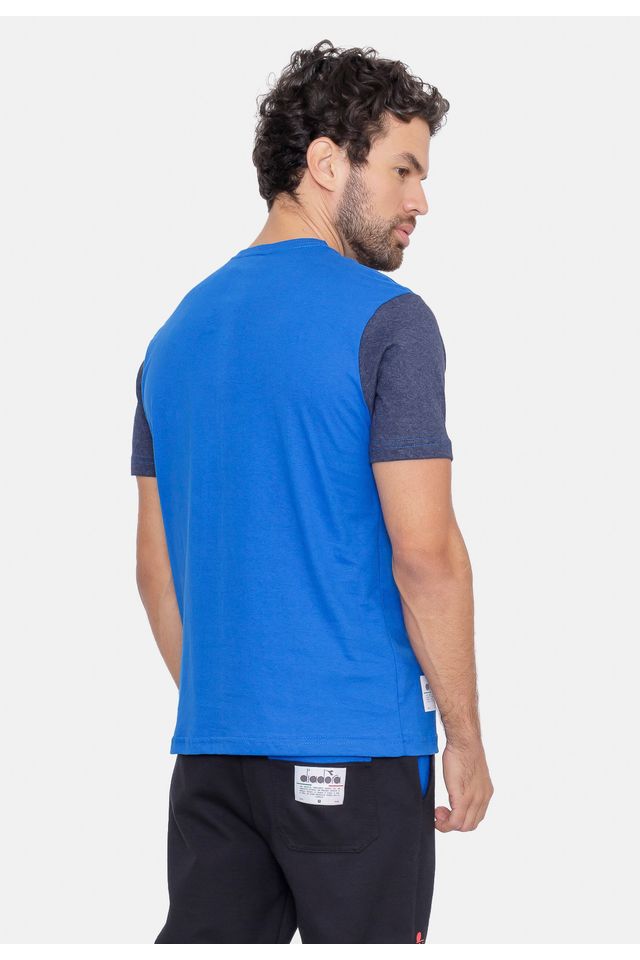 Camiseta-Diadora-Linee-Azul-Marinho