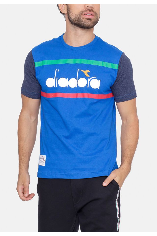 Camiseta-Diadora-Linee-Azul-Marinho