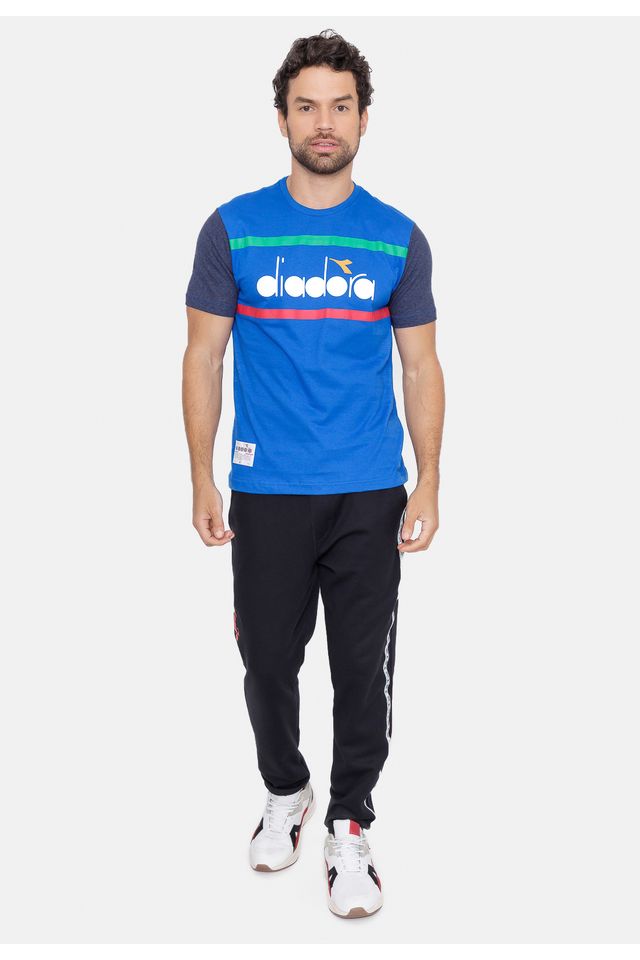 Camiseta-Diadora-Linee-Azul-Marinho