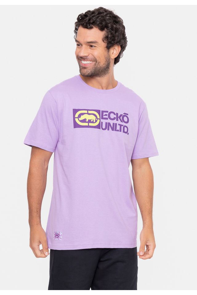 Camiseta-Ecko-Logomania-Lilas