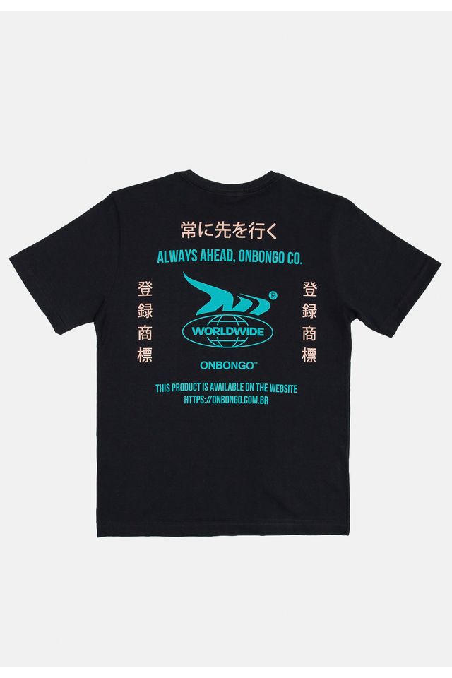 Camiseta-Onbongo-Juvenil-Mao-Preta