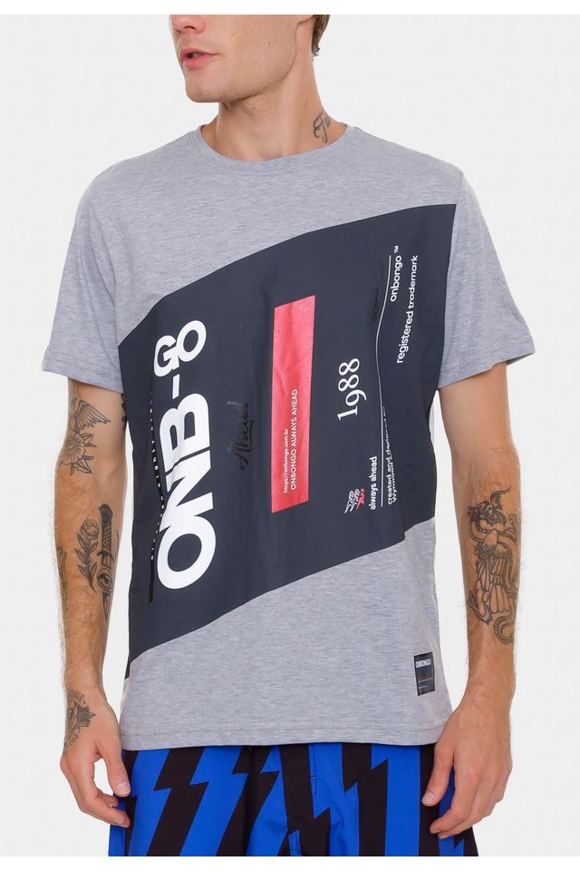 Camiseta-Onbongo-Nat-Cinza-Mescla