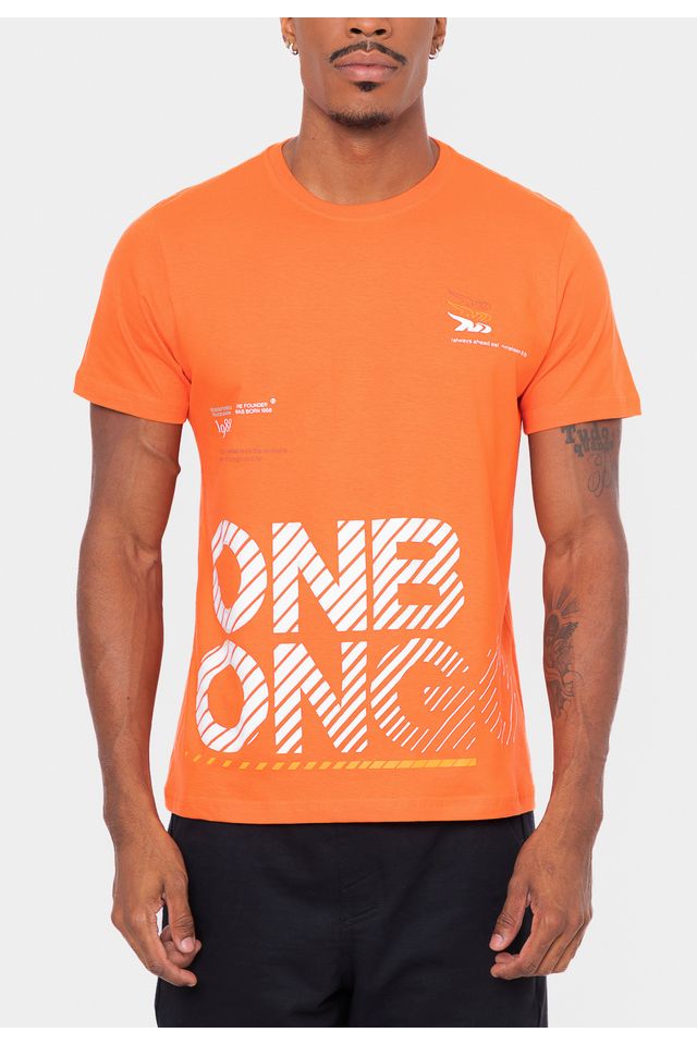 Camiseta-Onbongo-Silver-Laranja