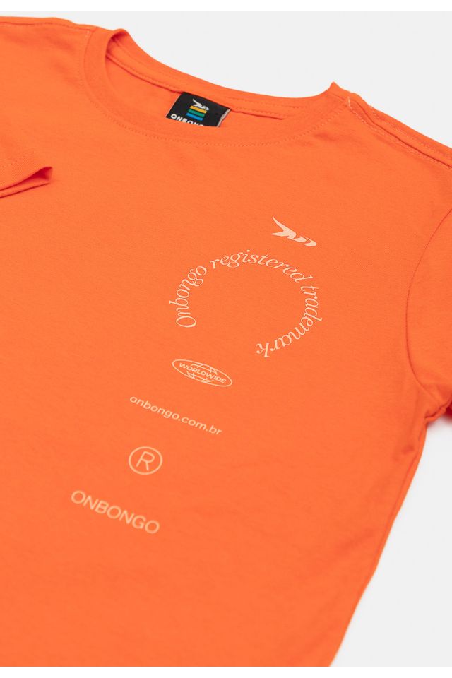 Camiseta-Onbongo-Juvenil-Estampada-Laranja